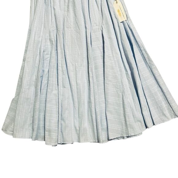 FARMERS MARKET NWT Boho Light Blue Midi Skirt XL - Picture 3 of 12
